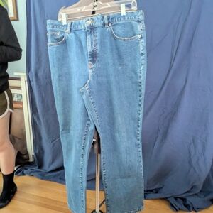 Ralph Lauren Women's High Rise Blue Jeans